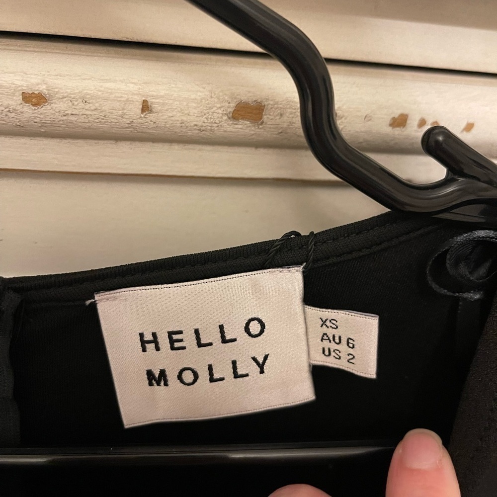 Hello Molly! NWT Play Pretend Black Dress - Picture 5 of 9